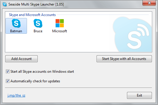 Seaside Multi Skype Launcher 1.38 full